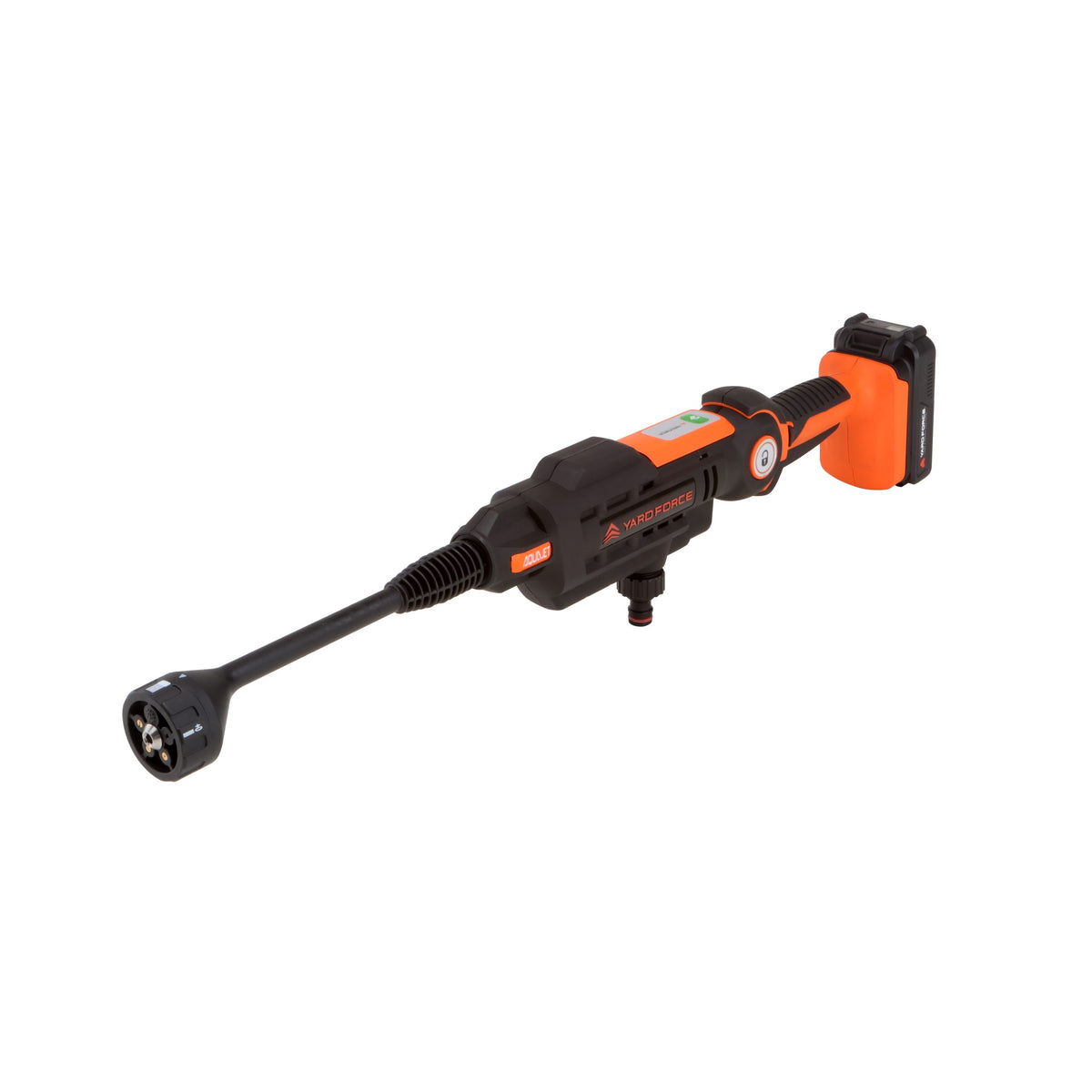 Nettoyeur sans fil Yard Force LW C02A Aquajet : nettoyeur et lance.