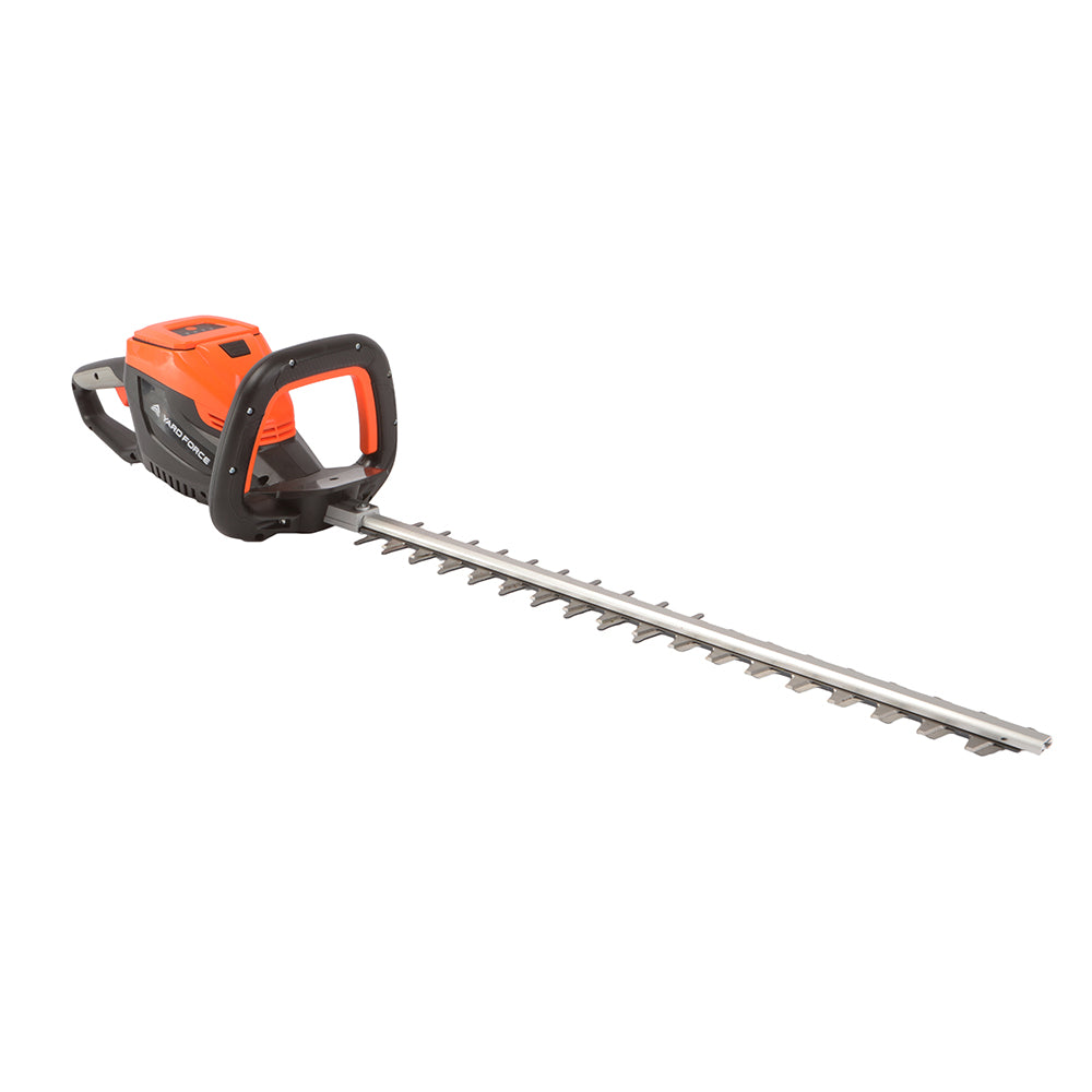 Taille-haies Yard Force LH G60W : lame et poignée en perspective.