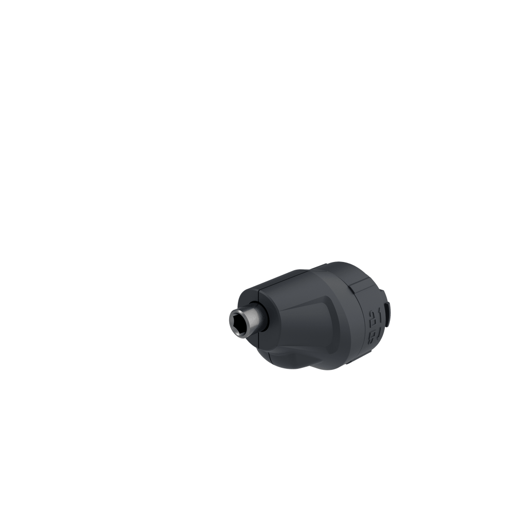 Tournevis sans fil Yard Force LX VSD1 : détail d'un embout adaptateur.