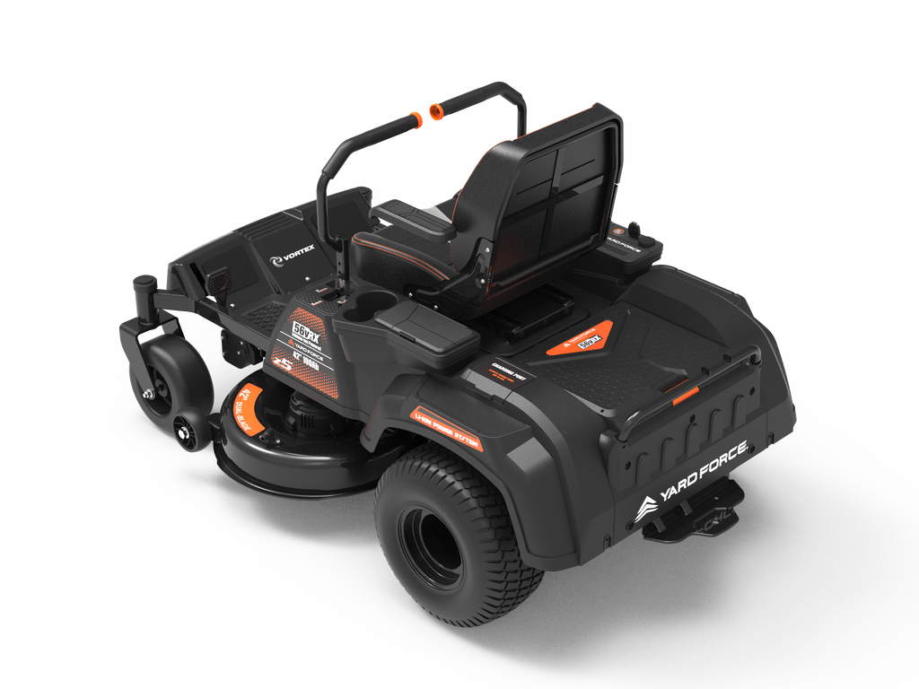 Tondeuse autoportée Zero-Turn Yard Force Z42-562 : vue arrière.