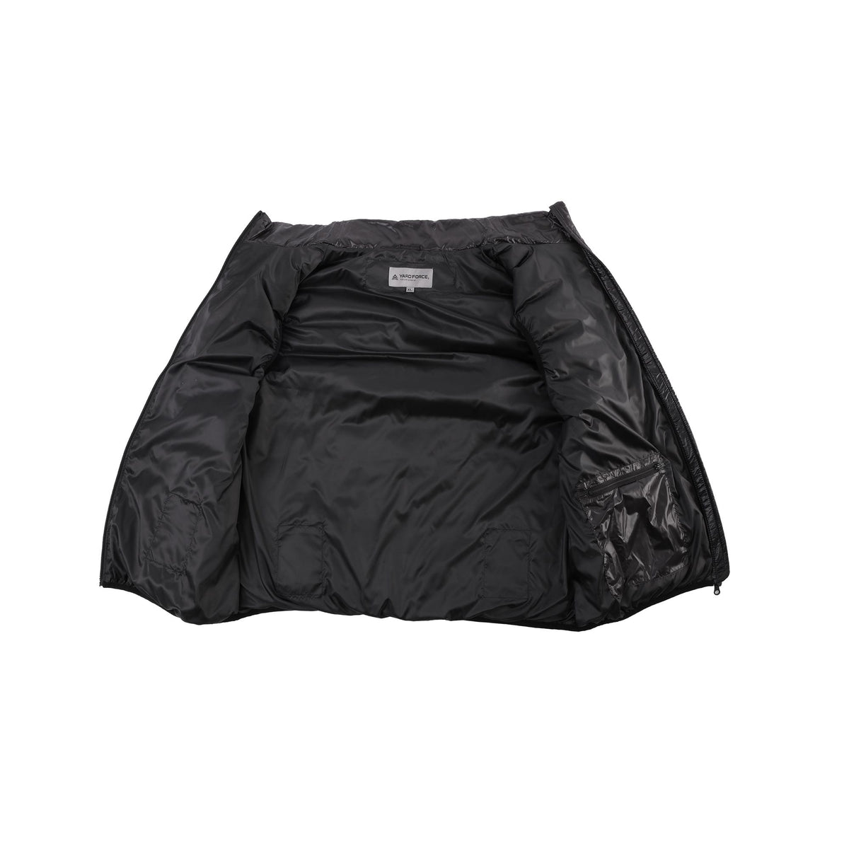Veste chauffante sans manches Yard Force LX HTC : intérieur de la veste.