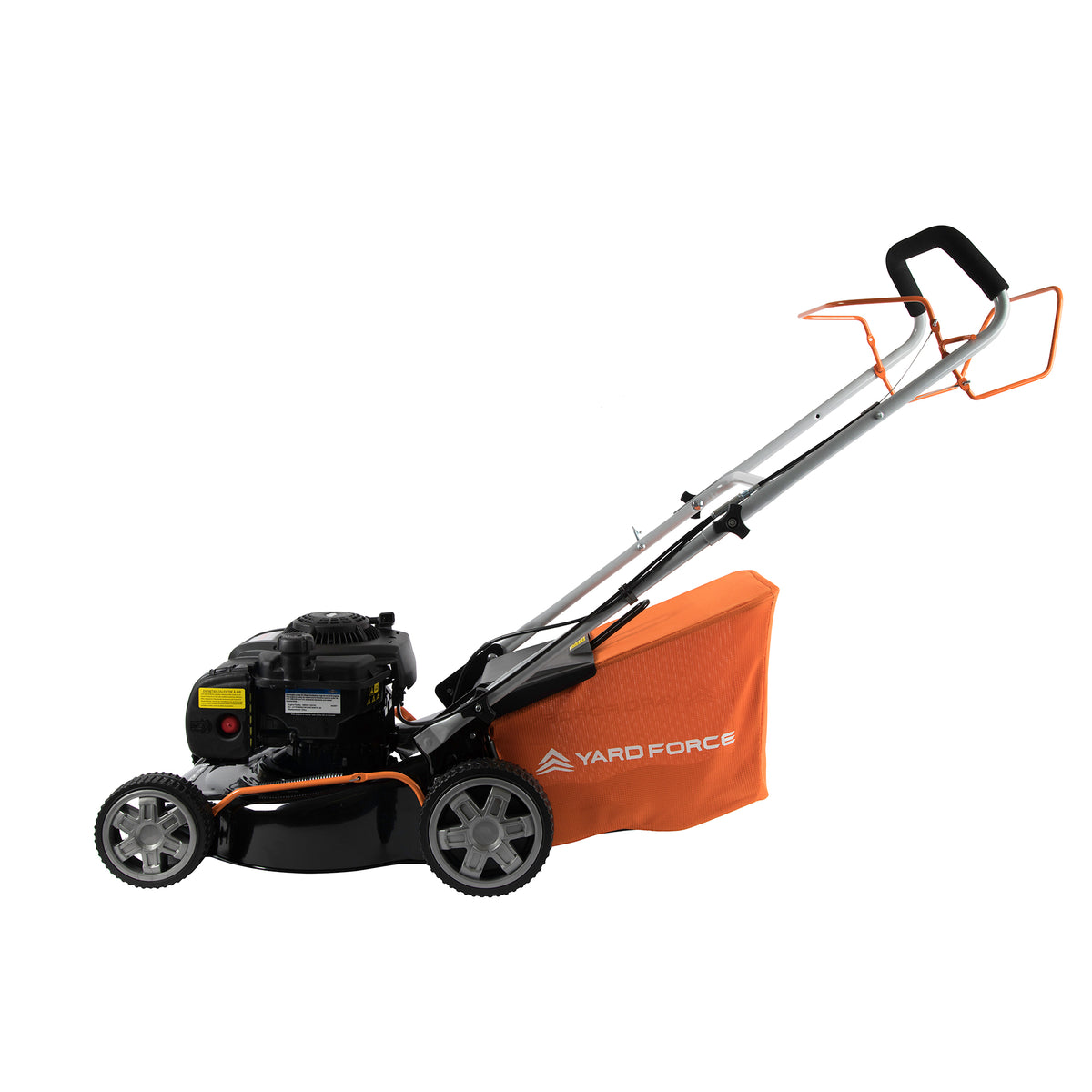 Tondeuse thermique autotractée Yard Force GM B41A : vue latérale du moteur.