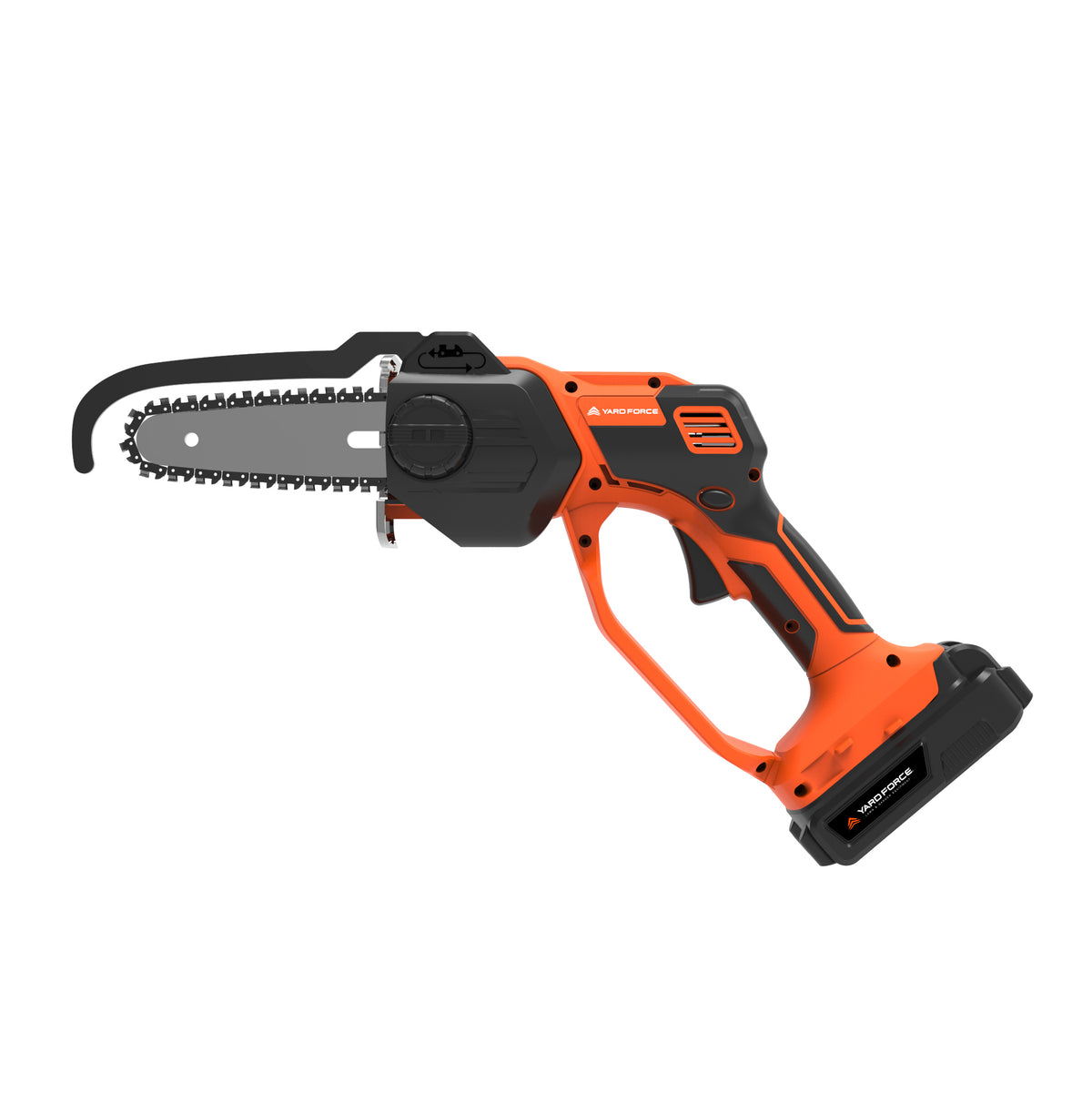 Mini-tronçonneuse Yard Force LS C13 : vue latérale du guide.