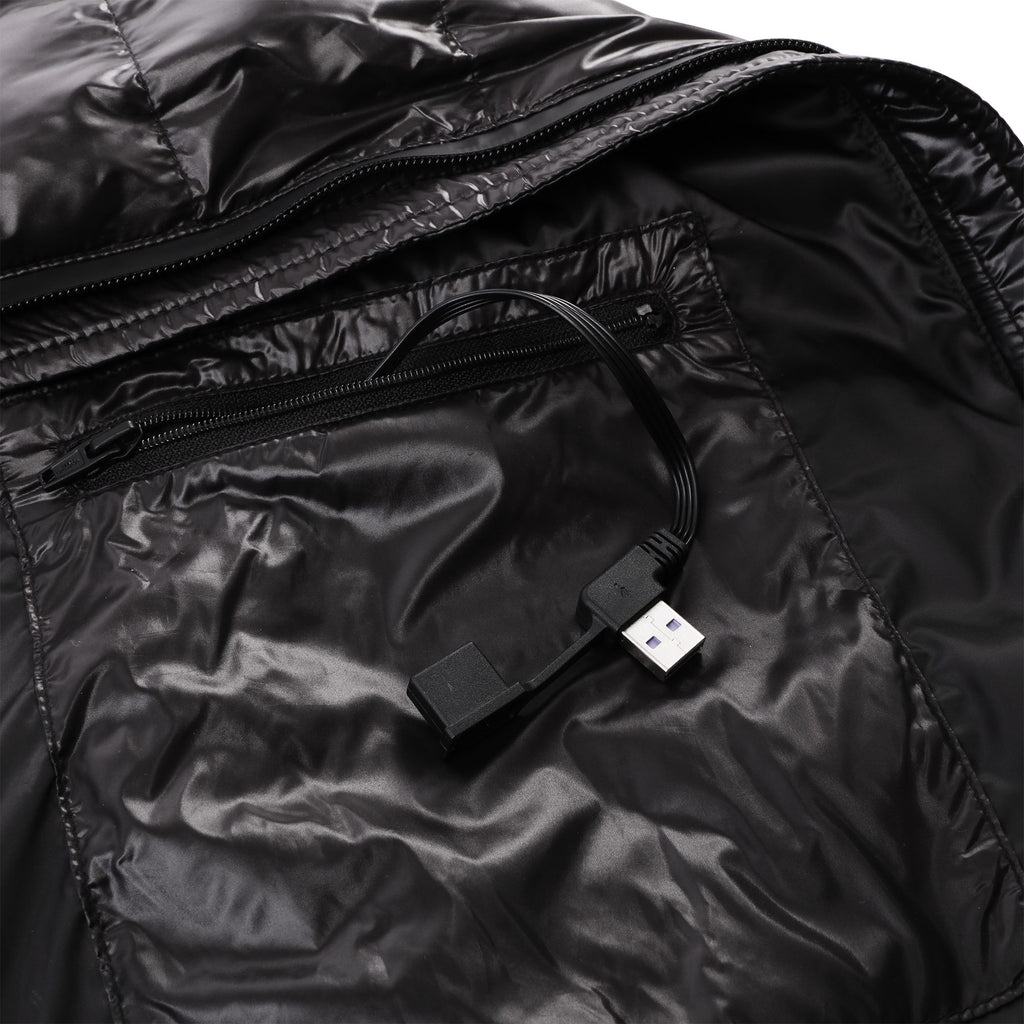 Veste chauffante sans manches Yard Force LX HTC : détail du câble USB.