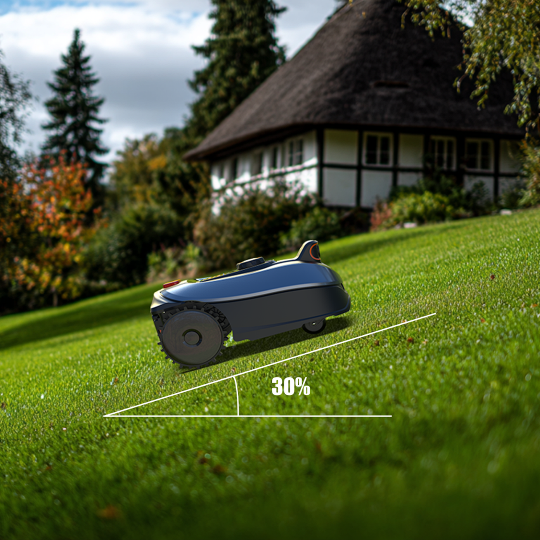 Tondeuse à gazon robotisée Yard Force i600 iVision – 600 m² | Sans fil périphérique | Pente jusqu'à 35 % | Contrôlée par application